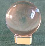 60mm Crystal Ball on Stand - Click Image to Close