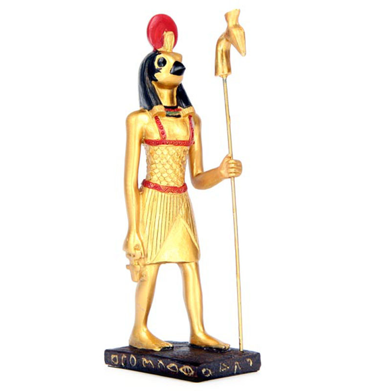 Gold Statuette of Horus - Click Image to Close